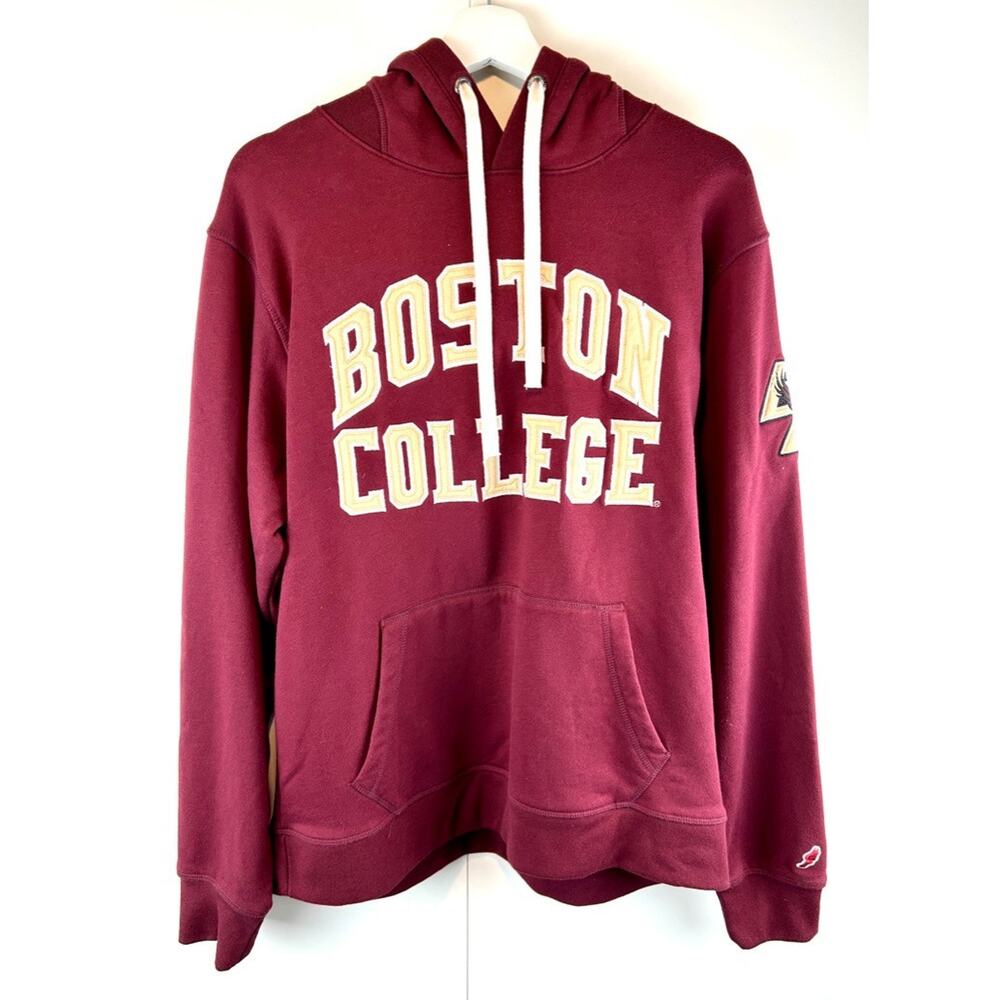 Boston College Stadium Eagles Hoodie Men’s L League Maroon Pullover Sweatshirt